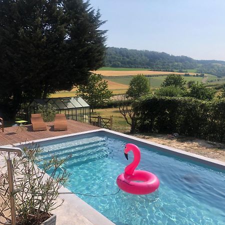 Gite Piscine Jacuzzi Privatises Clos Valentin Freulleville 外观 照片